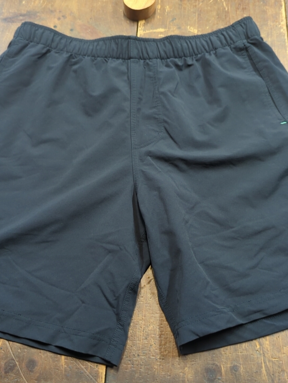 Myles Men's Black Performance Athletic Shorts with Elastic Waist